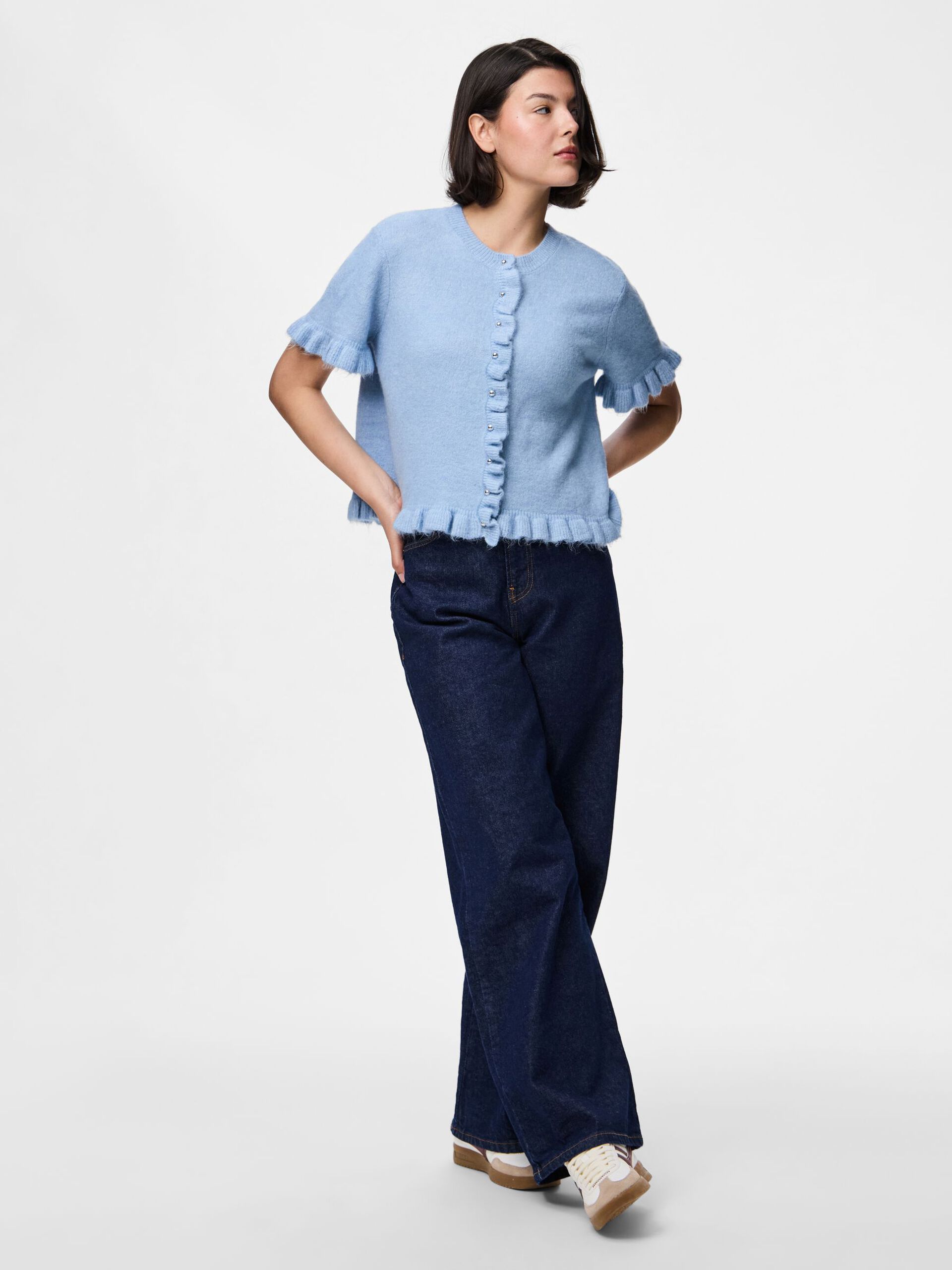 Carousel image - PCLYDIA STRICKJACKE, Cashmere Blue | 3