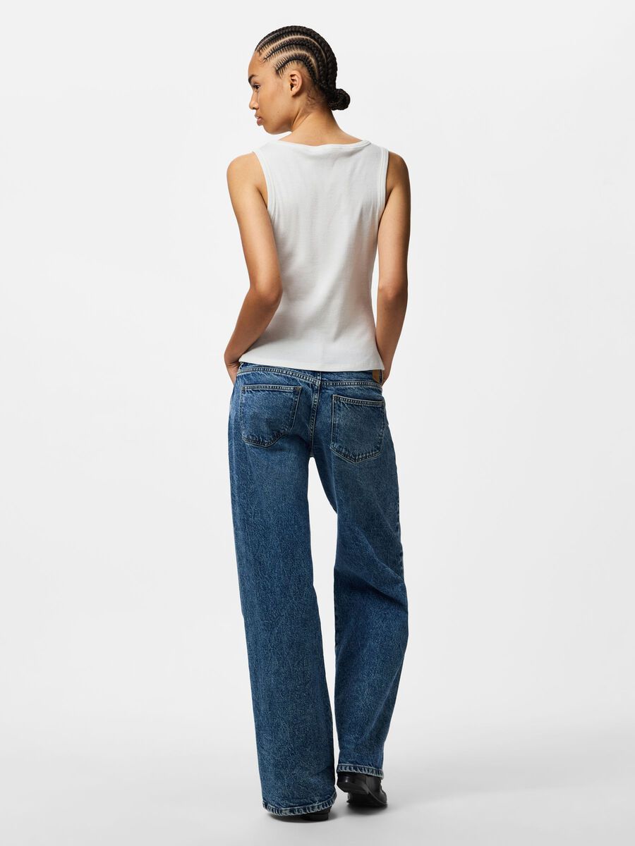 Carousel image - PCBELLA V-NECK TANK TOP, Bright White | 2