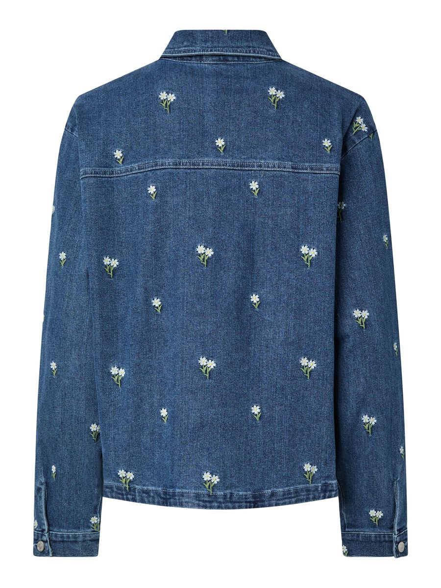 Product carousel image - PCFLORA  DENIM SHIRT, Medium Blue Denim | 2