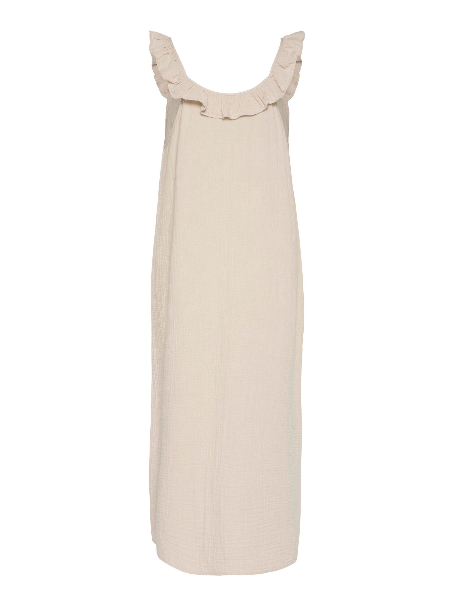 Carousel image - PCSASTINA MUSSELIN MIDIKLEID, Silver Gray | 6