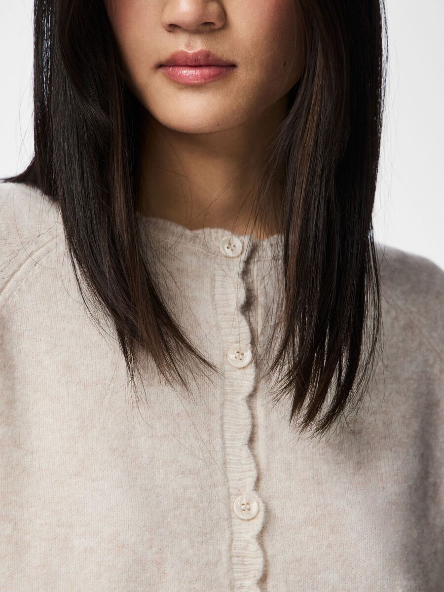 Carousel image - PCRATH  KNITTED CARDIGAN, Birch | 4