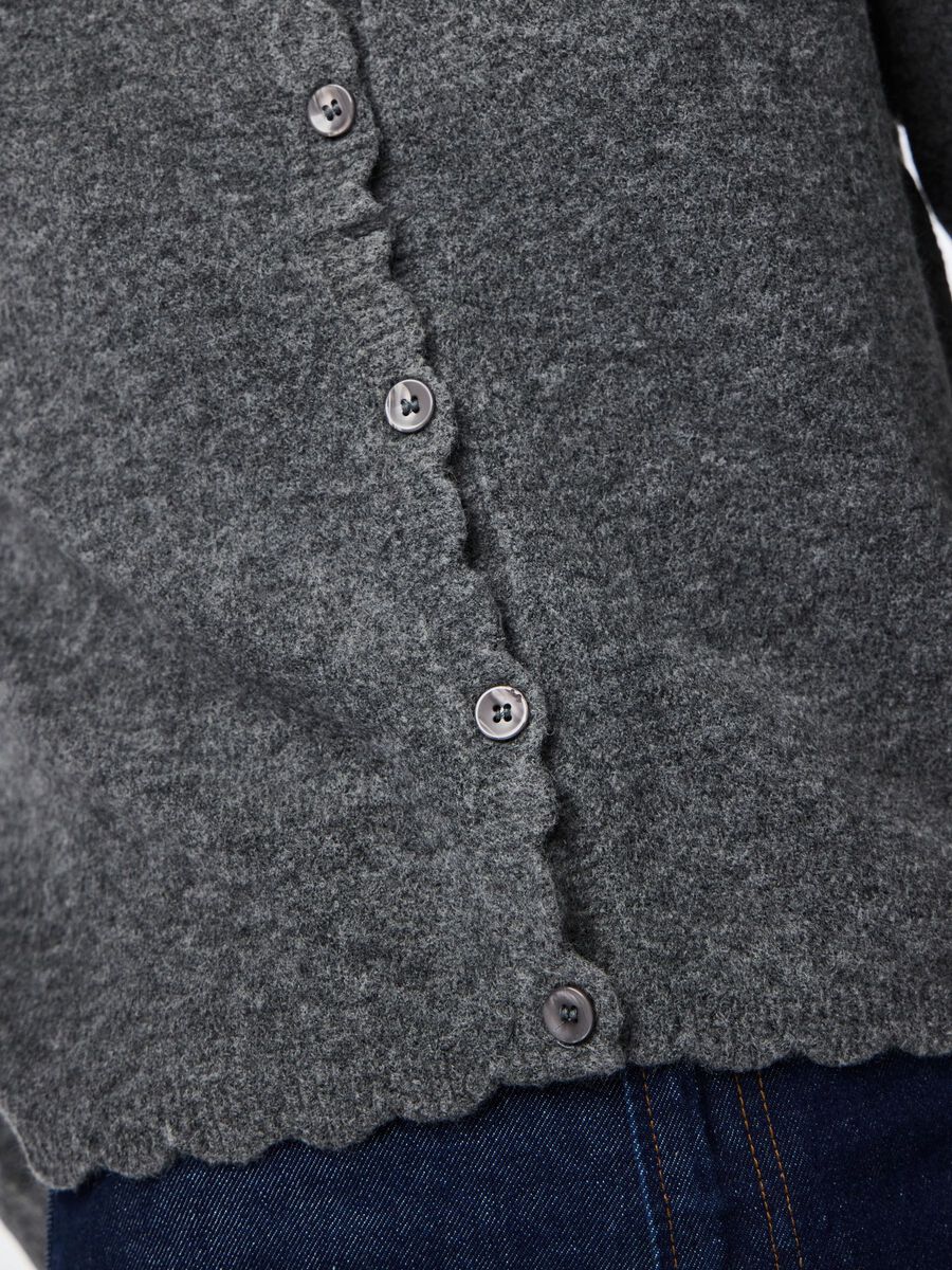 Carousel image - PCRATH CARDIGAN EN MAILLE, Medium Grey Melange | 4