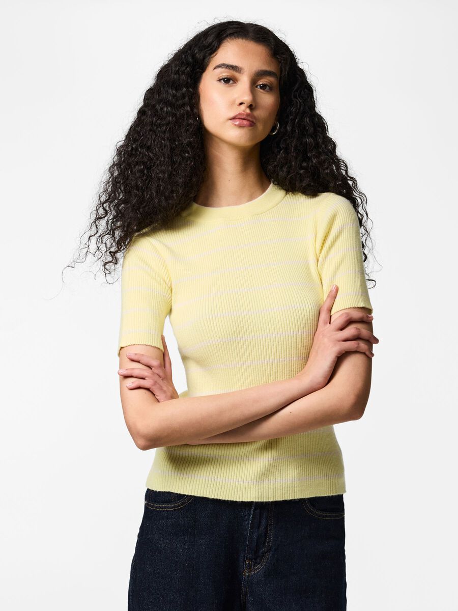 Product carousel image - PCMIRA  KNITTED TOP, French Vanilla | 1