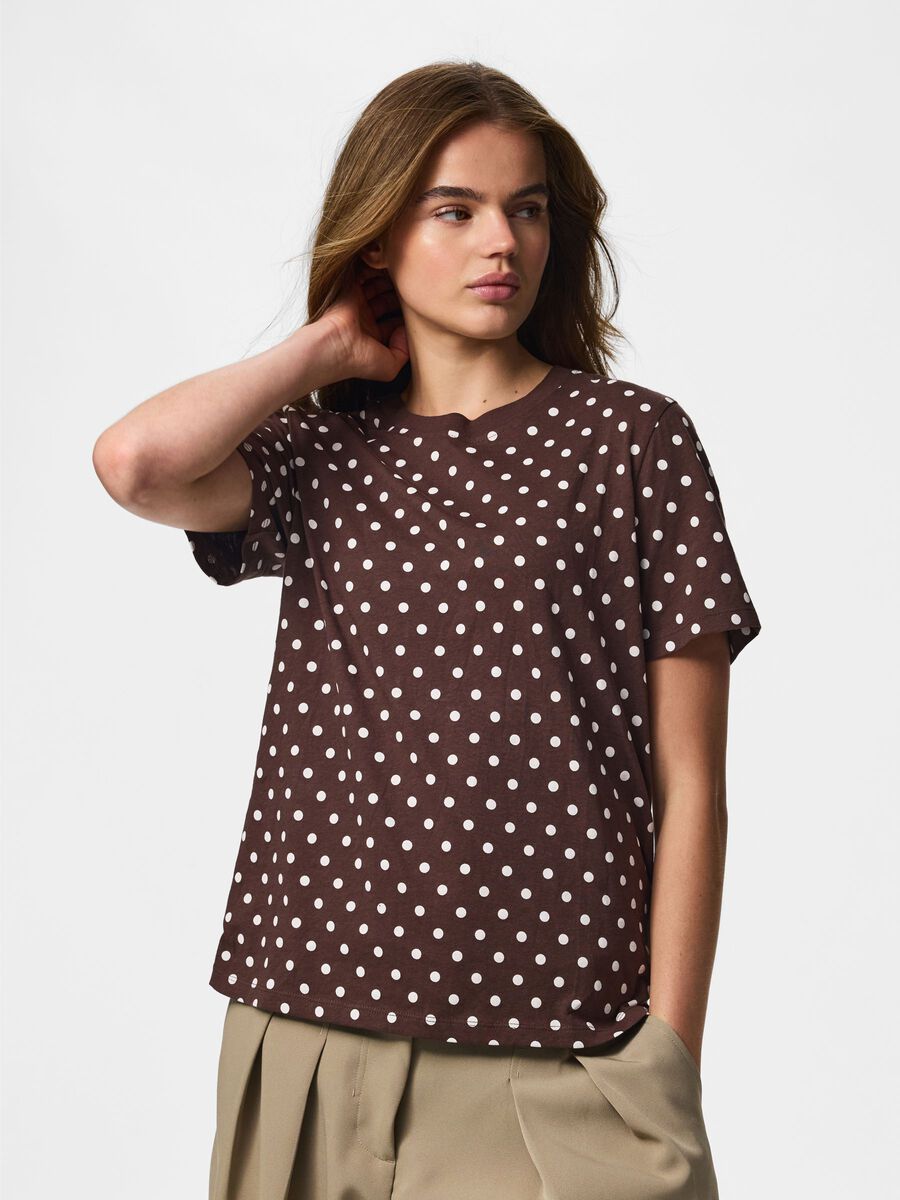 Carousel image 5 PCASHLEY P&Uuml;NKTCHEN T-SHIRT, Hot Fudge
