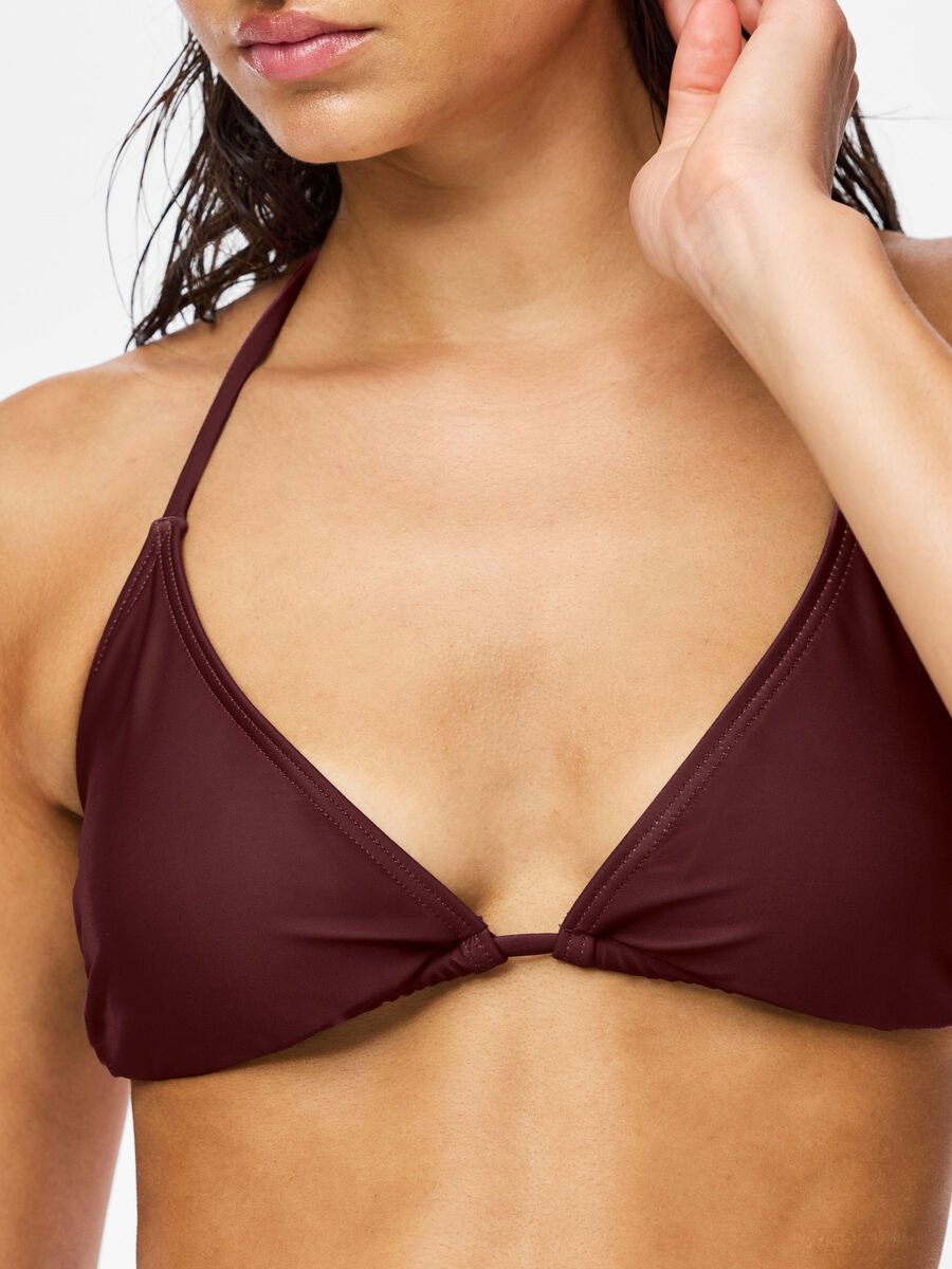 Carousel image - PCBAOMI BIKINI TOP, Deep Mahogany | 4