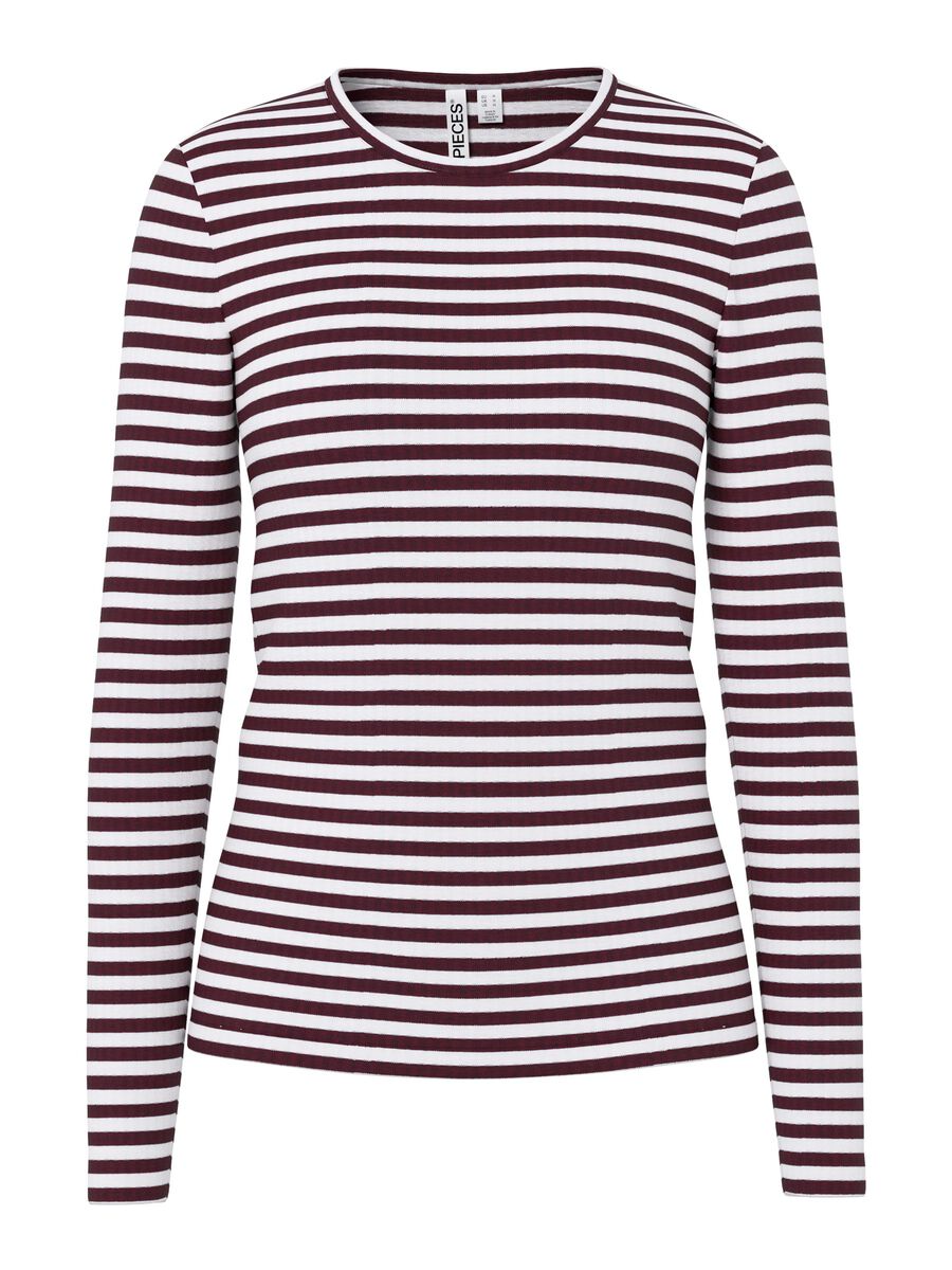 Product carousel image 1 PCLAYA STRIPED LONG SLEEVED TOP, Winetasting