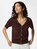 Product image thumbnail - PCNORA V-NECK  KNITTED CARDIGAN, Chicory Coffee | 6