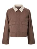 Product image thumbnail - PCBETT CANVAS DENIM JACKET, Coffee Quartz | 6