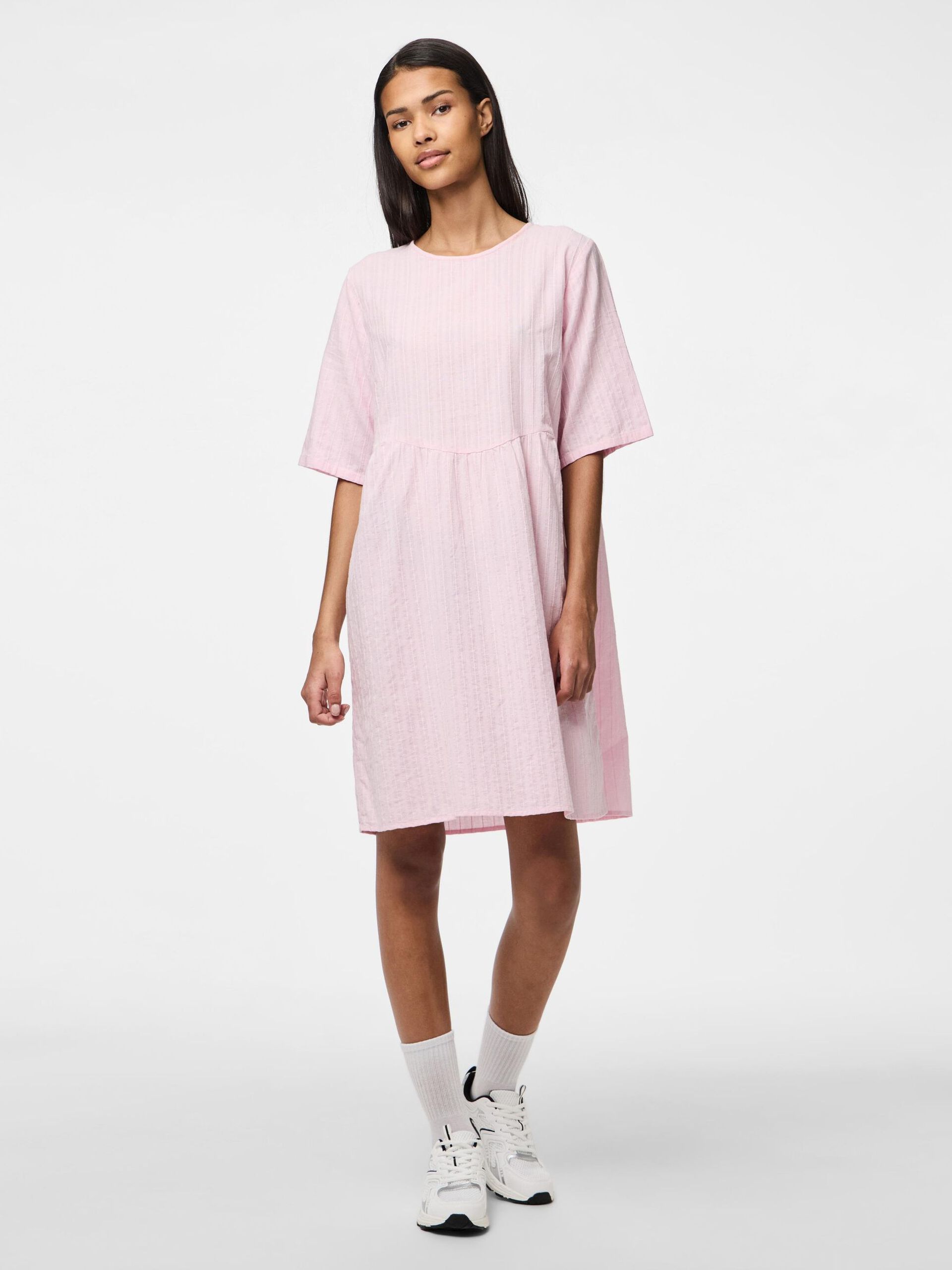 Carousel image - PCMUNA COTTON MINI DRESS, Roseate Spoonbill | 3