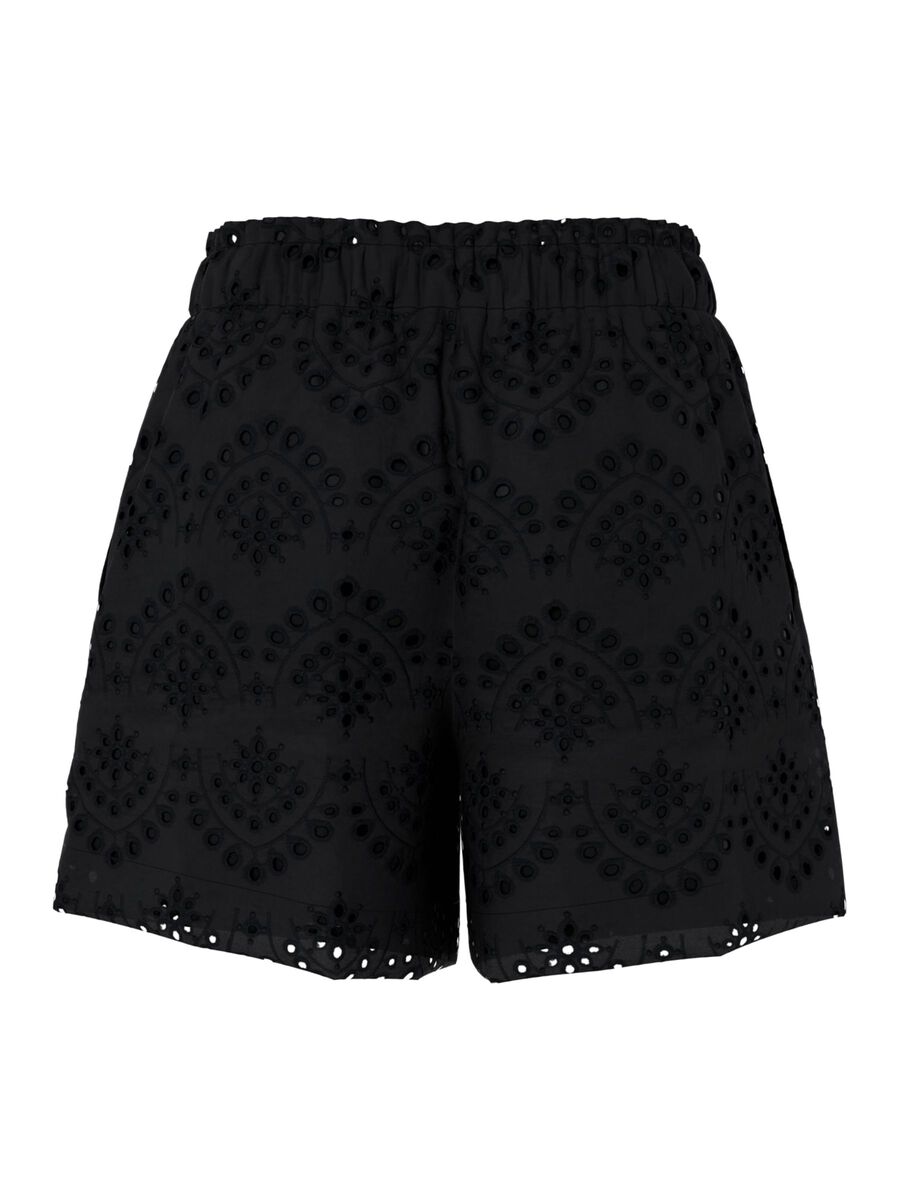 Carousel image - PCVILDE BRODERIE ANGLAISE SHORTS, Black | 6