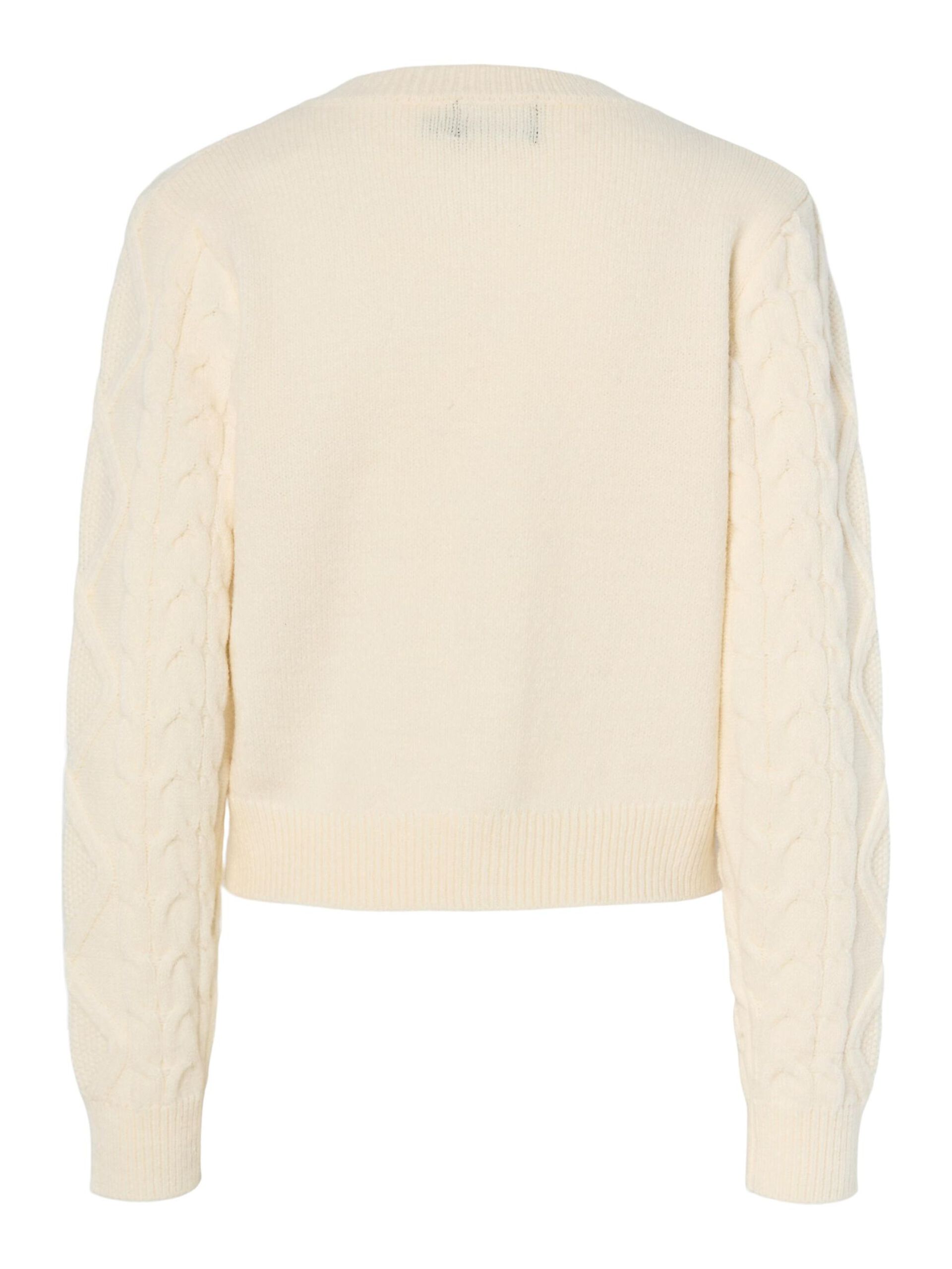 Carousel image - CARDIGAN A MAGLIA, Cloud Dancer | 6