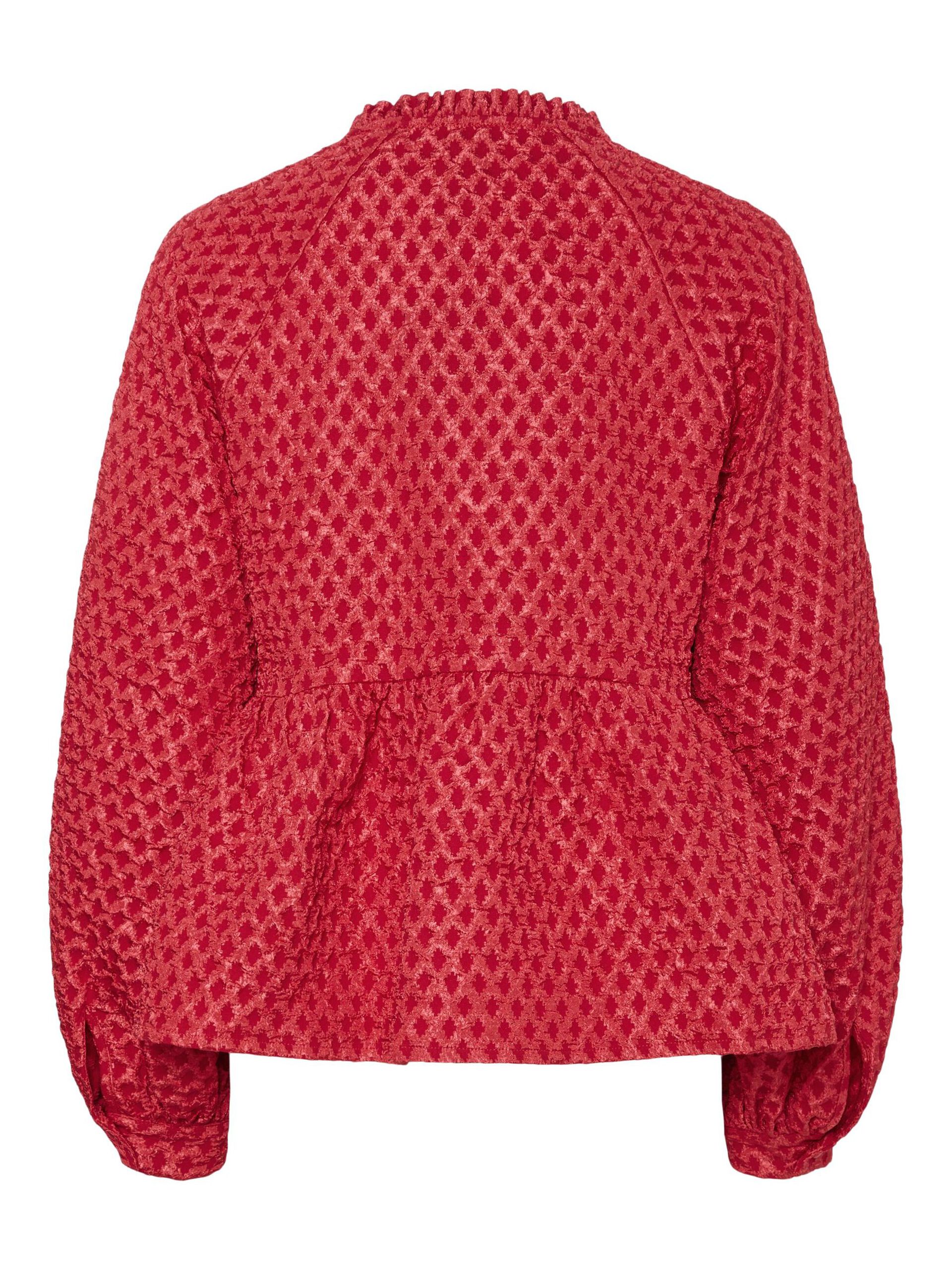 Carousel image - PCNIBE LONG SLEEVED BLOUSE, High Risk Red | 6