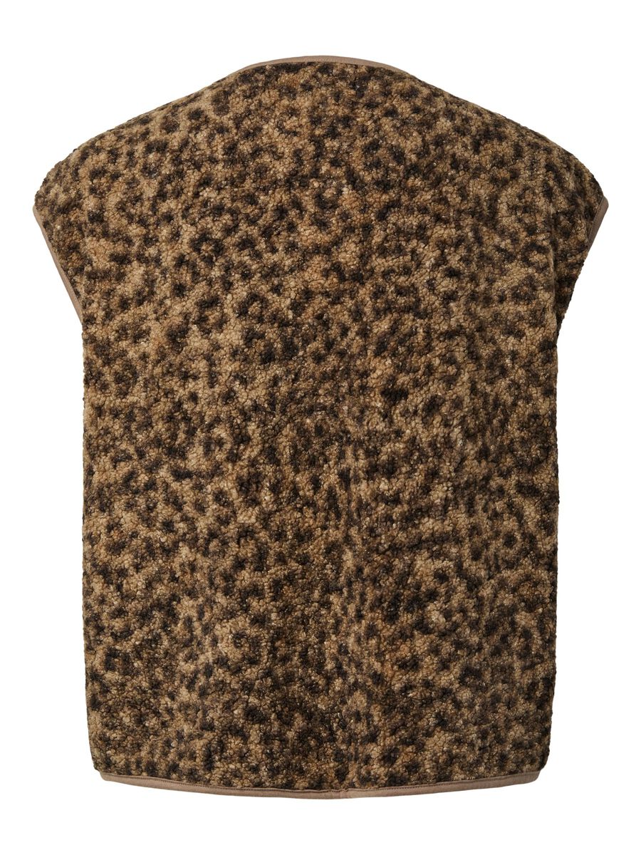 Carousel image - PCKATTY TEDDY VEST, Tannin | 6