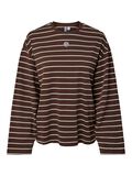 Product image thumbnail - PCSADIE BARREL LONG-SLEEVED T-SHIRT, Hot Fudge | 6