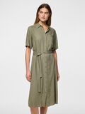 Product image thumbnail - PCPIA LINNENMIX BLOUSEJURK, Deep Lichen Green | 1