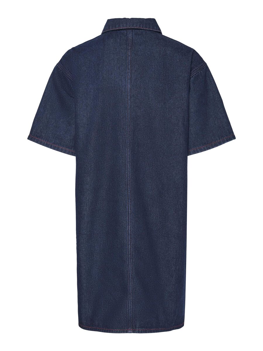 Product carousel image - PCDEMI DENIM DRESS, Blue Indigo | 2
