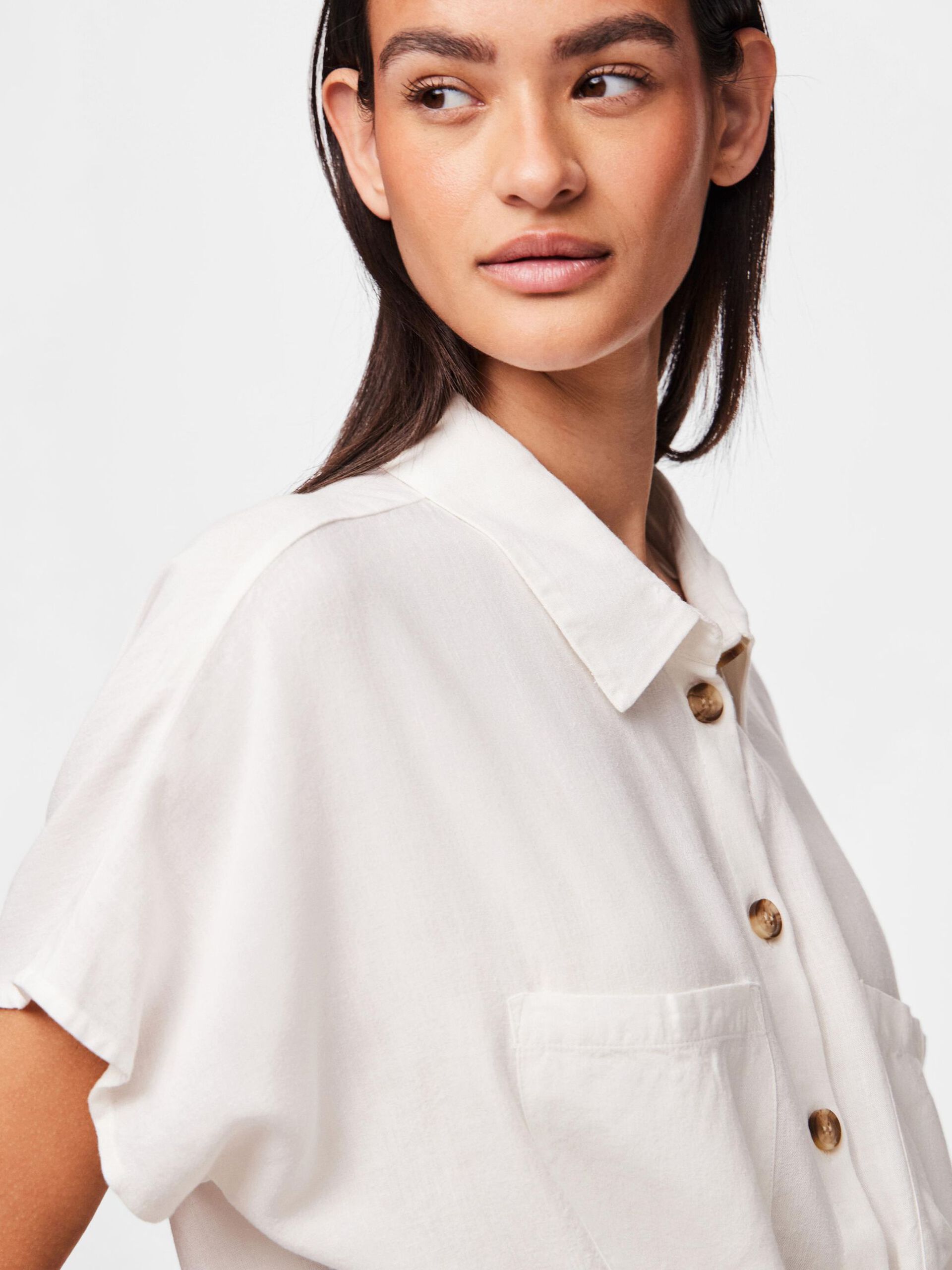 Carousel image - PCPIA SHORT SLEEVED SHIRT, Bright White | 5