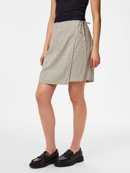 Pieces PCPIA MINI LINEN BLEND WRAP SKIRT, Birch, highres - 17151891_Birch_1235725_003.jpg