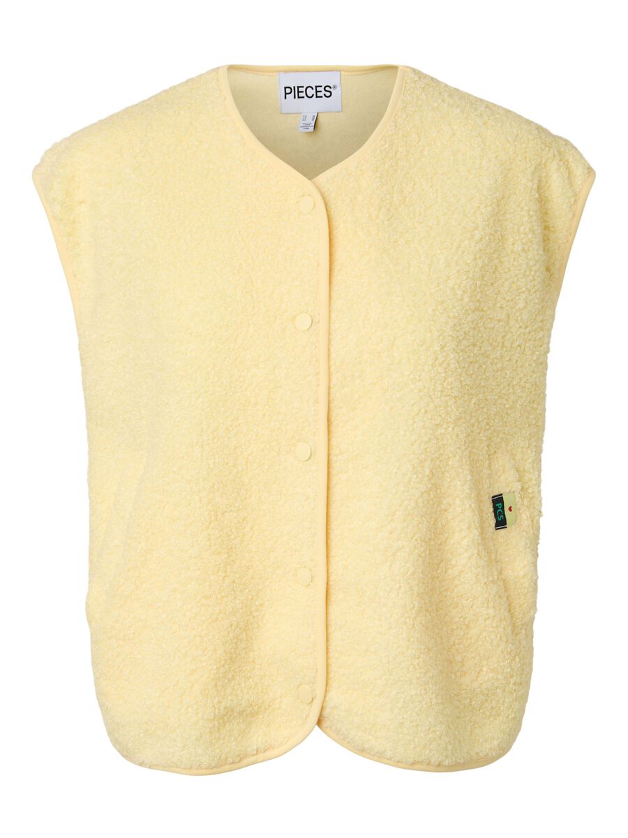 Carousel image 5 PCKATTY TEDDY  GILET, Pale Banana