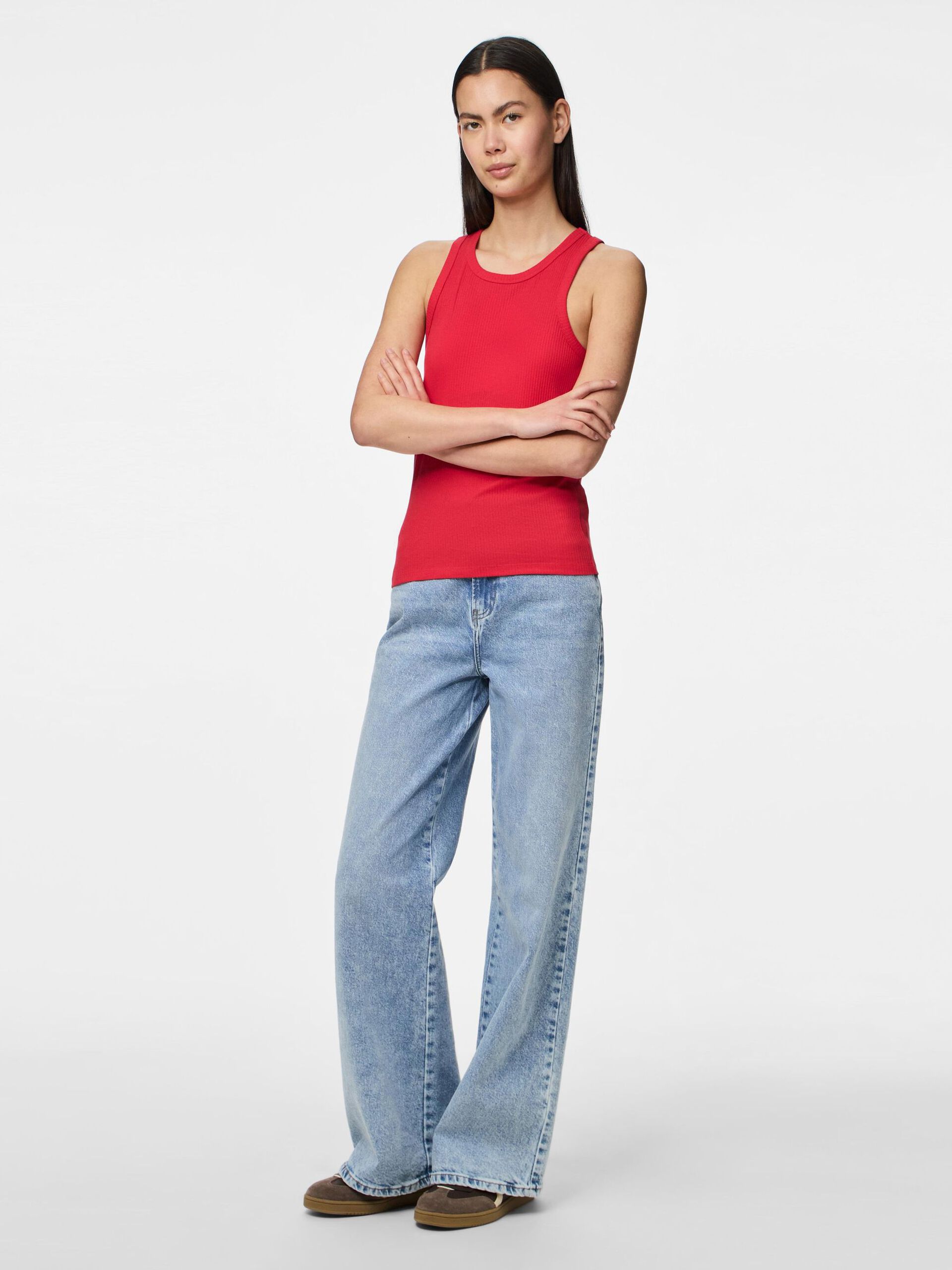 Carousel image - PCRUKA RIBBED TANK TOP, Lollipop | 3