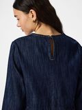 Product image thumbnail - PCGEGGO FLOUNCE  DENIM DRESS, Dark Blue Denim | 7