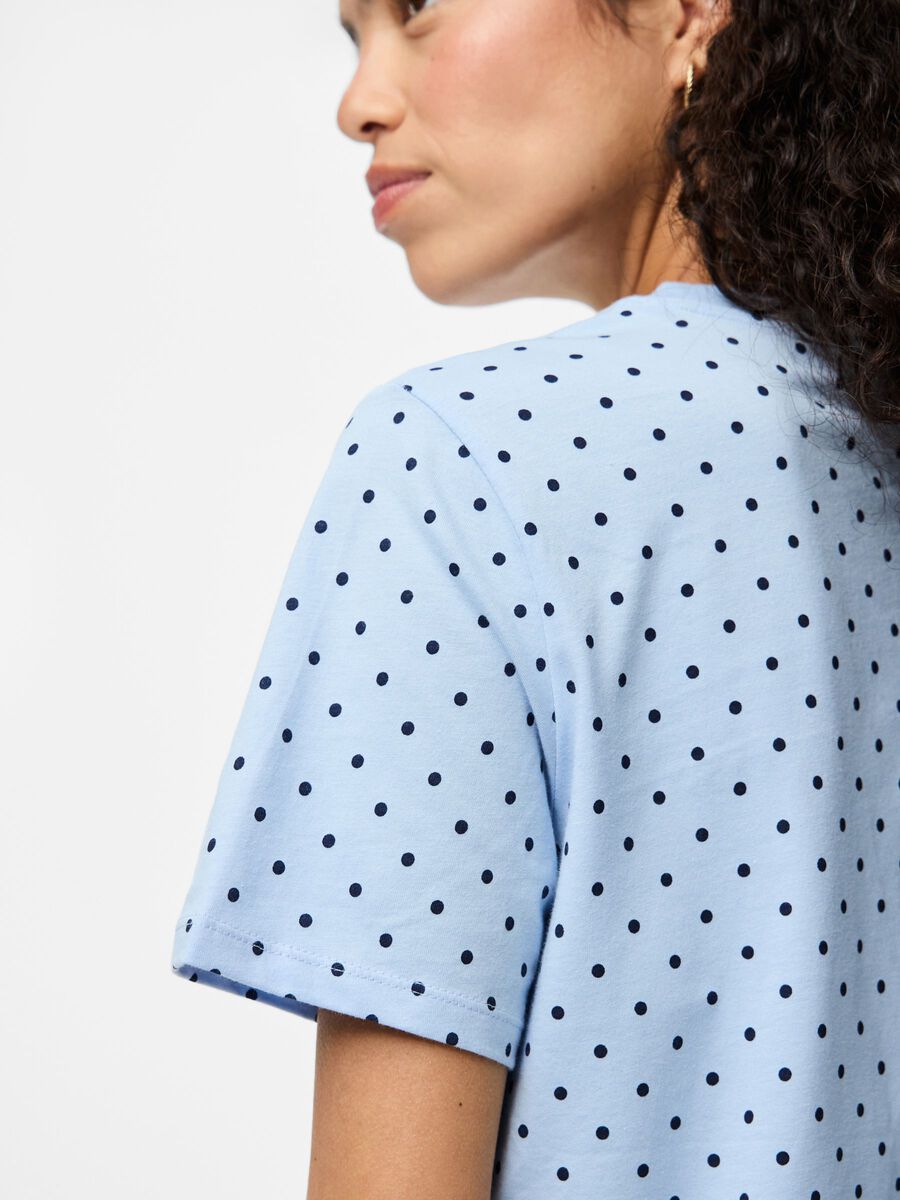 Carousel image - PCRIA DOT T-SHIRT, Cashmere Blue | 4