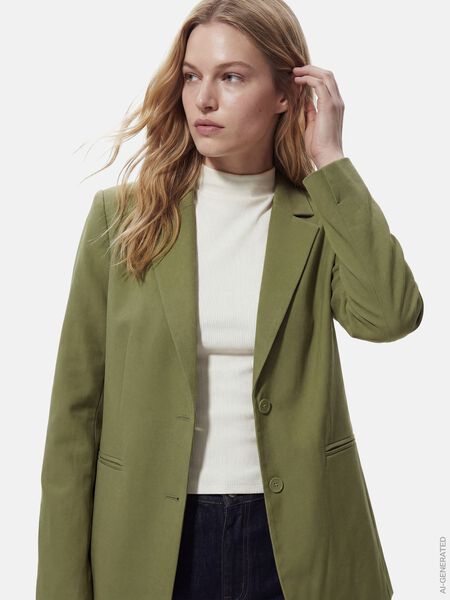 Pieces PCBOSELLA LOOSE BLAZER, Sphagnum, highres - 17165761_Sphagnum_003.jpg