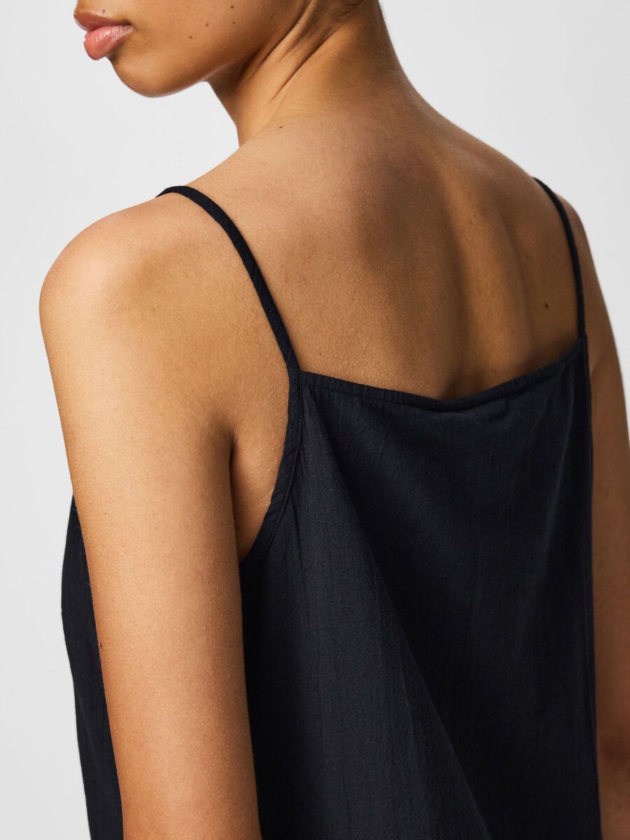 Carousel image - PCPIVA STRAP MINI DRESS, Black | 4