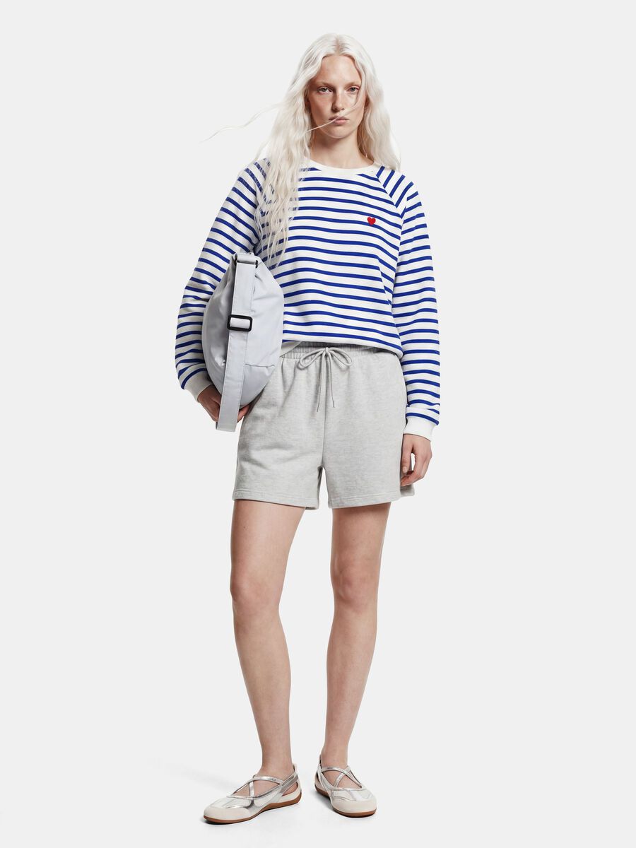Product carousel image - PCGRETA EMBROIDERY SWEATSHIRT, Cloud Dancer | 2