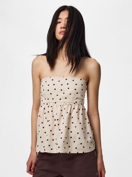 Pieces PCPIA STRAPLESS LINEN BLEND TOP, Birch, highres - 17166453_Birch_1307769_003.jpg