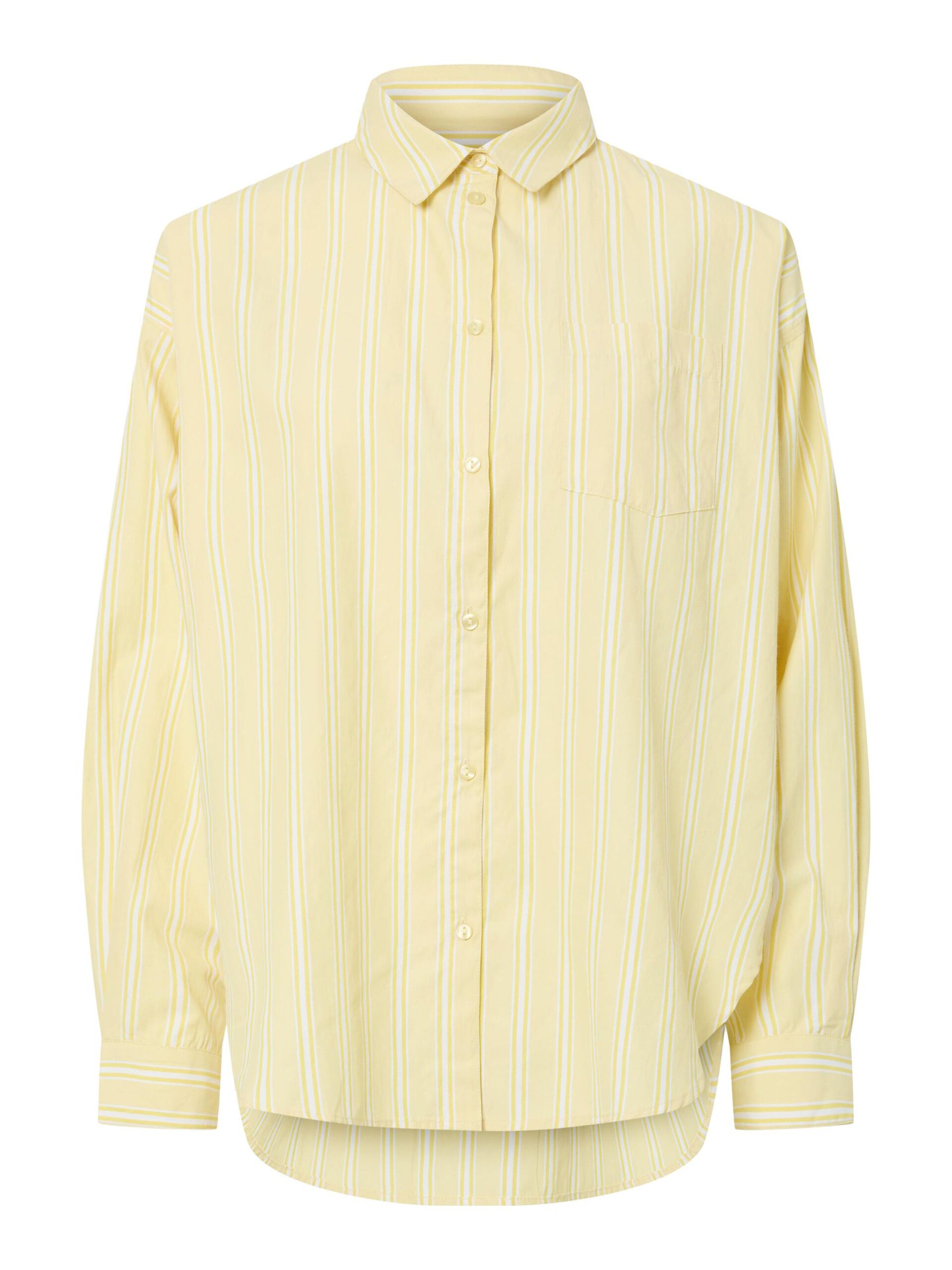 Carousel image - PCFEMME STRIPED SHIRT, Pale Banana | 5