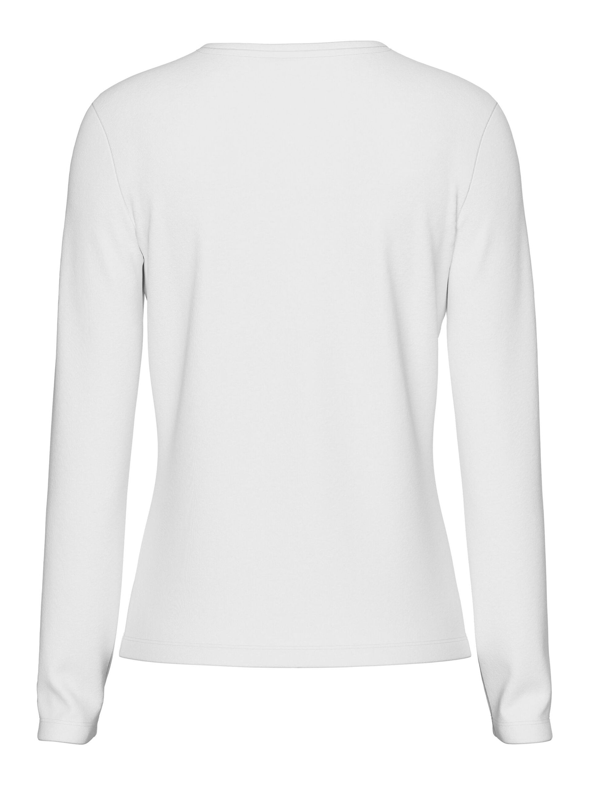 Carousel image - PCSIRENE TOP MED LANGE ÆRMER, Bright White | 7