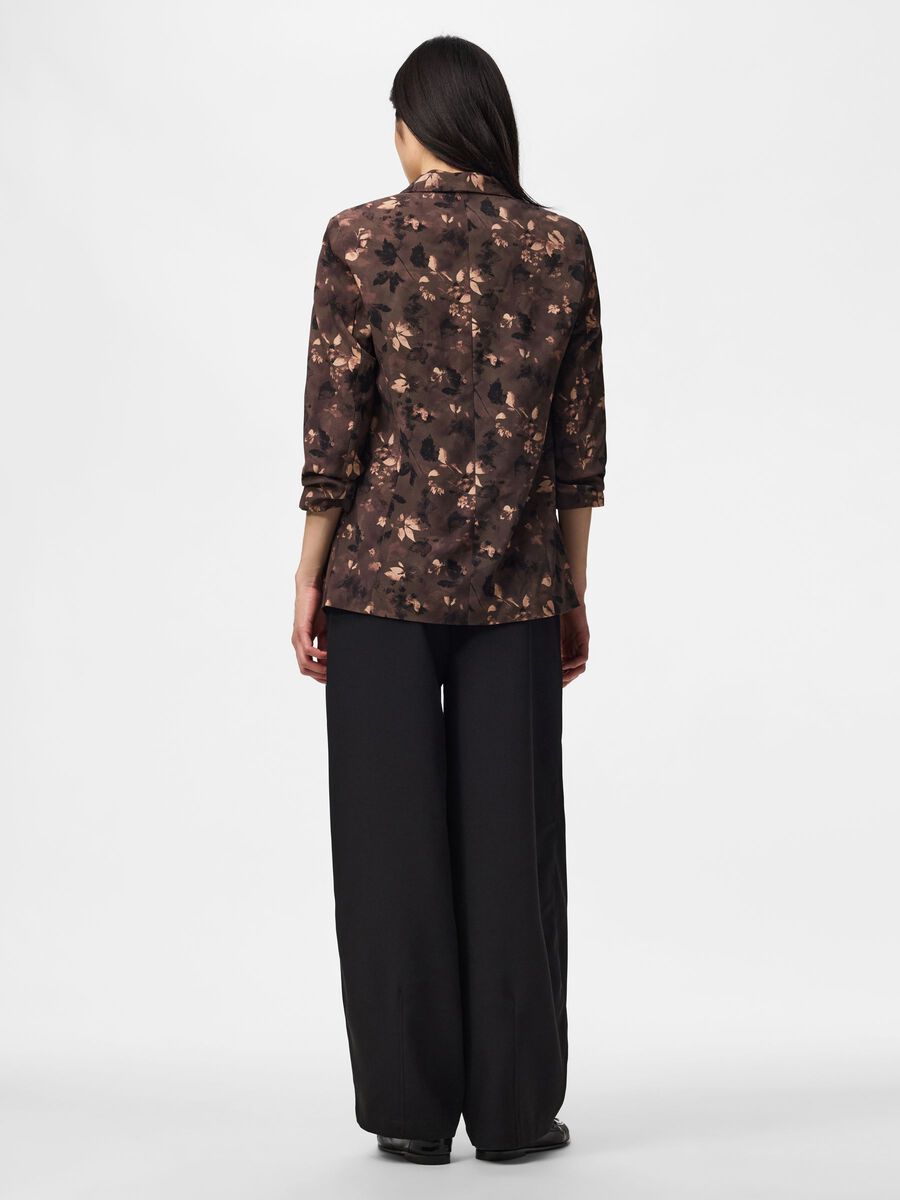 Carousel image - PCBOSELLA - LONGUEUR 3/4 - IMPRIM&Eacute; BLAZER, Major Brown | 2
