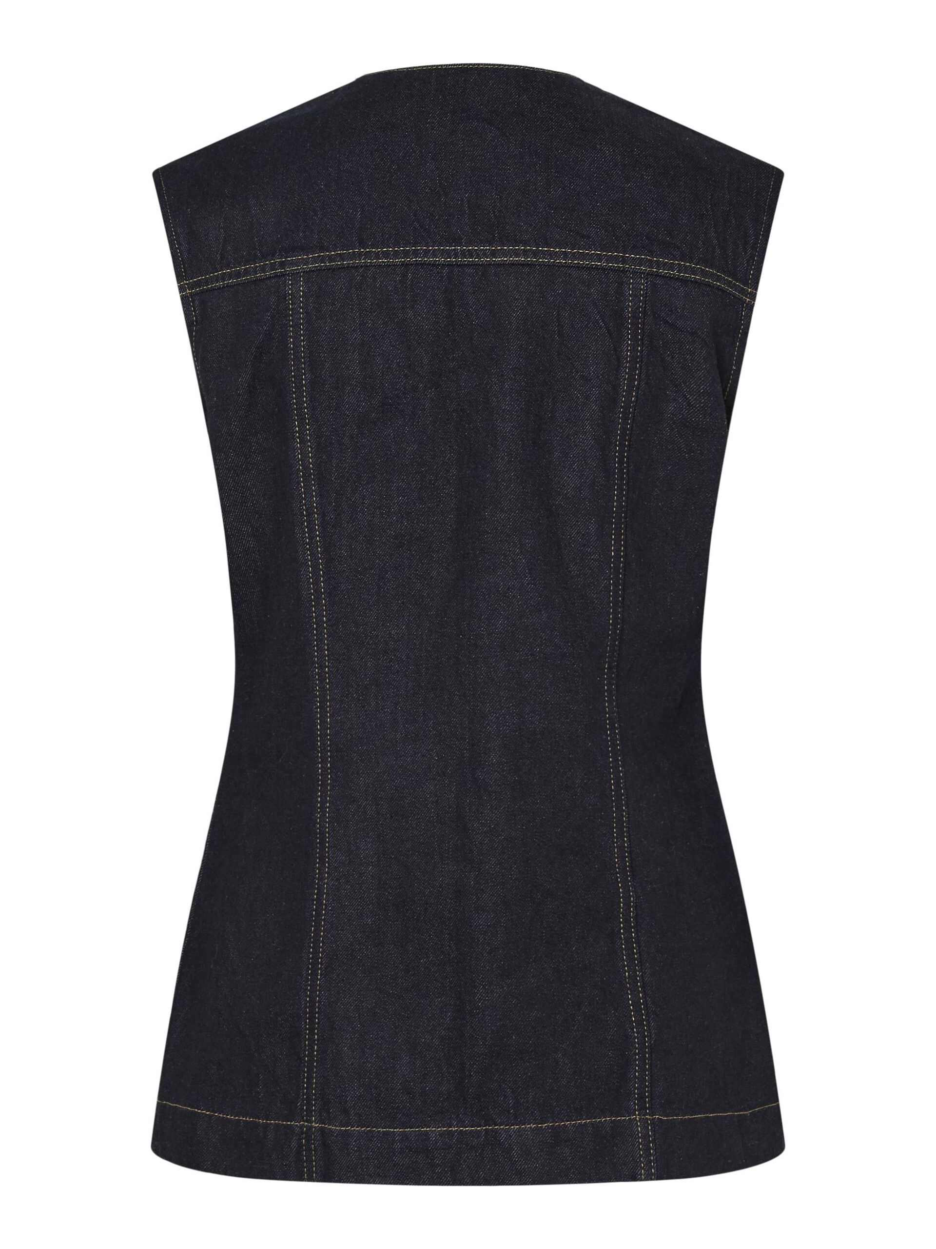 Carousel image - PCNUA FITTED DENIM VÄST, Indigo | 7