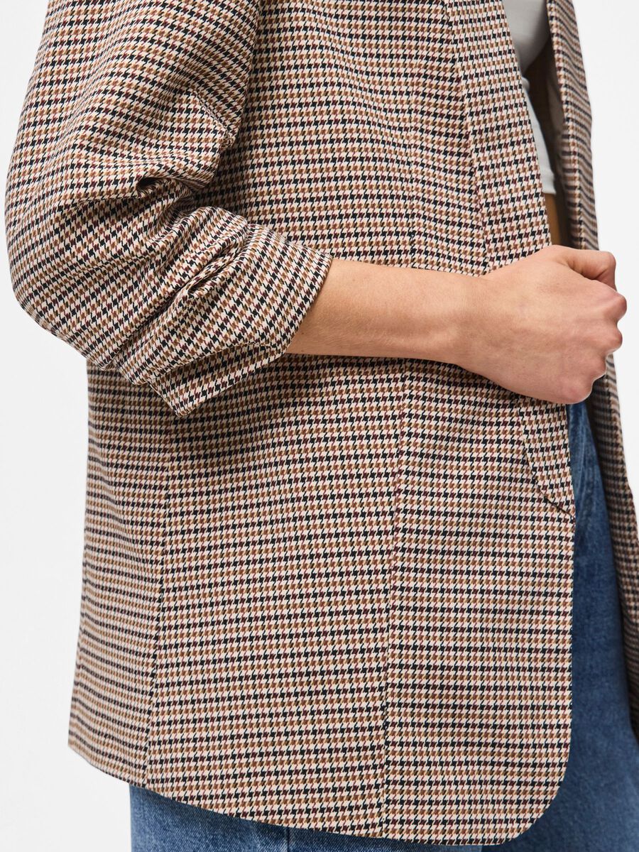 Carousel image - PCBOSELLA - LONGUEUR 3/4 - IMPRIMÉ BLAZER, Silver Mink | 6