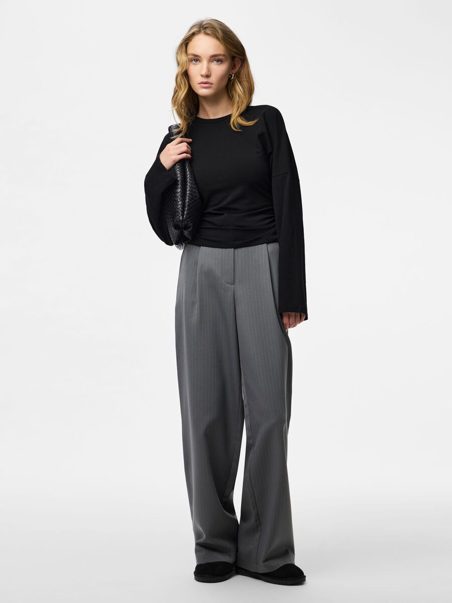 Carousel image - TOP DE MANGA LARGA, Black | 3