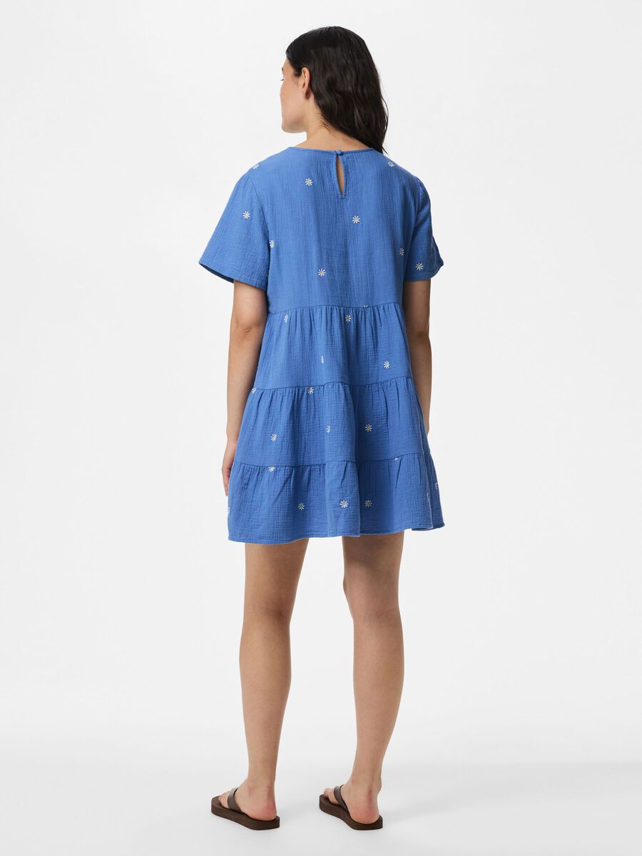 Carousel image - PCSASTINA MUSSELIN MINI DRESS, Riverside | 2