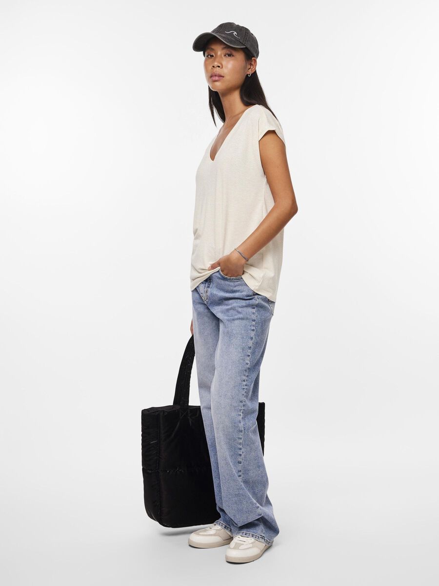 Carousel image - PCBILLO PAILLETTES T-SHIRT, Bright White | 5