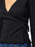 Product image thumbnail - PCKITTE  WRAP TOP, Black | 4