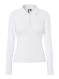 Product image thumbnail - PCKITTE POLO SHIRT, Bright White | 1
