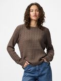 Product image thumbnail - PCFIA KABELSTRIKK PULLOVER, Morel | 1