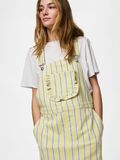 Product image thumbnail - PCBILLO DUNGAREE DENIM DRESS, French Vanilla | 6