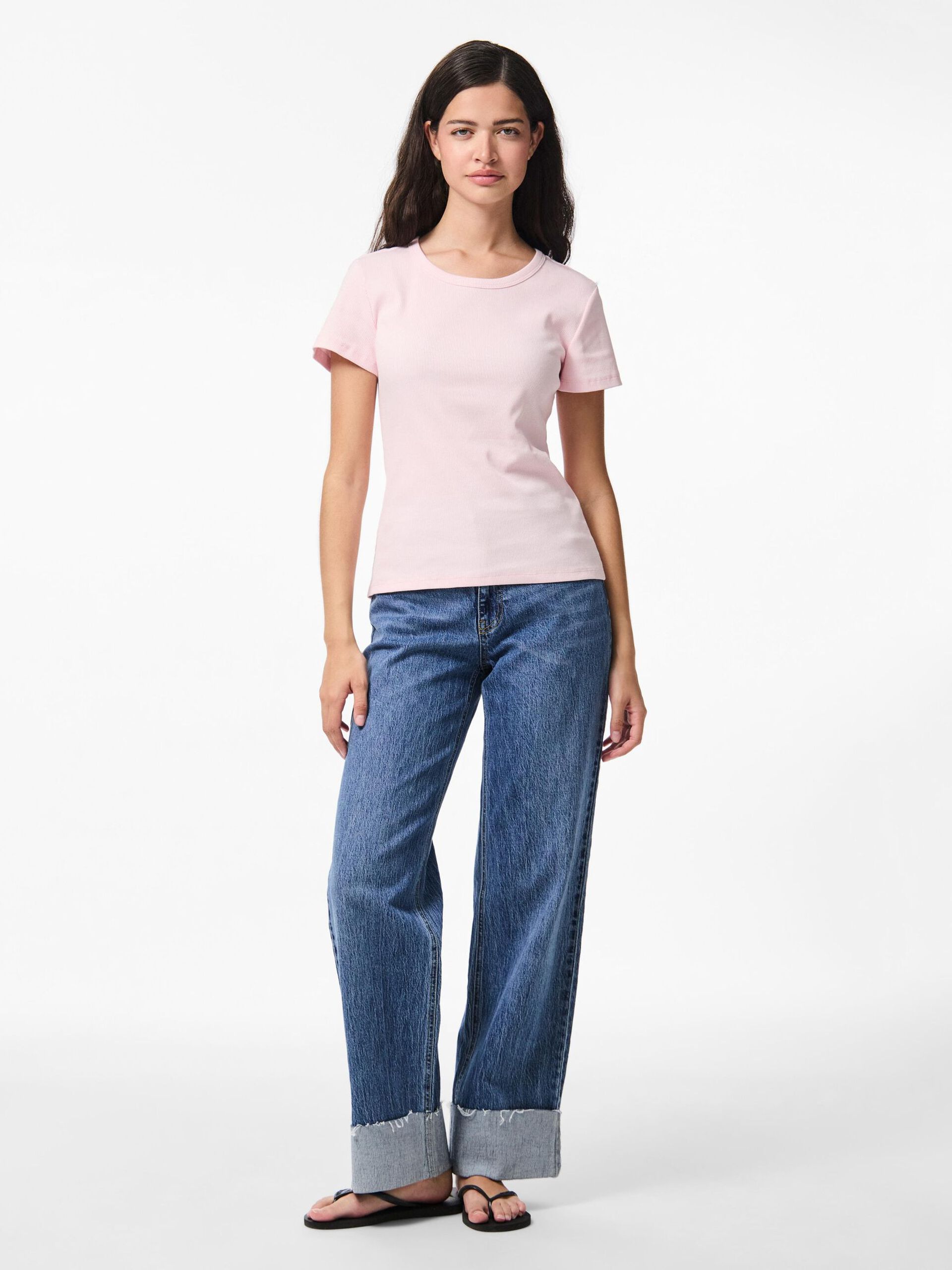 Carousel image - PCMAY RIBBED T-SHIRT, Pink-A-Boo | 3