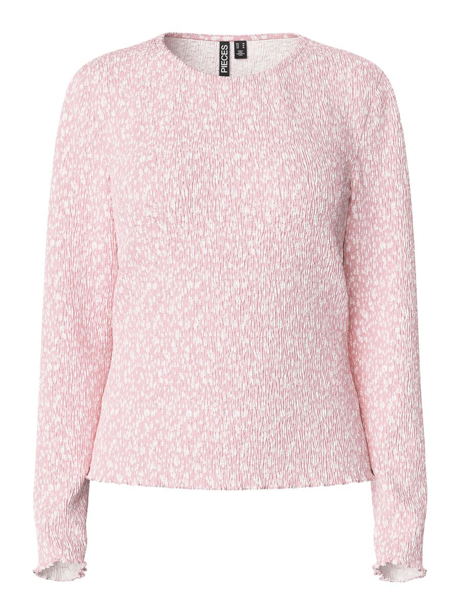 Product carousel image - PCFLORA TOP MED LANGE ÆRMER, Roseate Spoonbill | 2