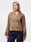 Product image thumbnail - PCSCARLETT KORT TRENCHCOAT, Brown Lentil | 1