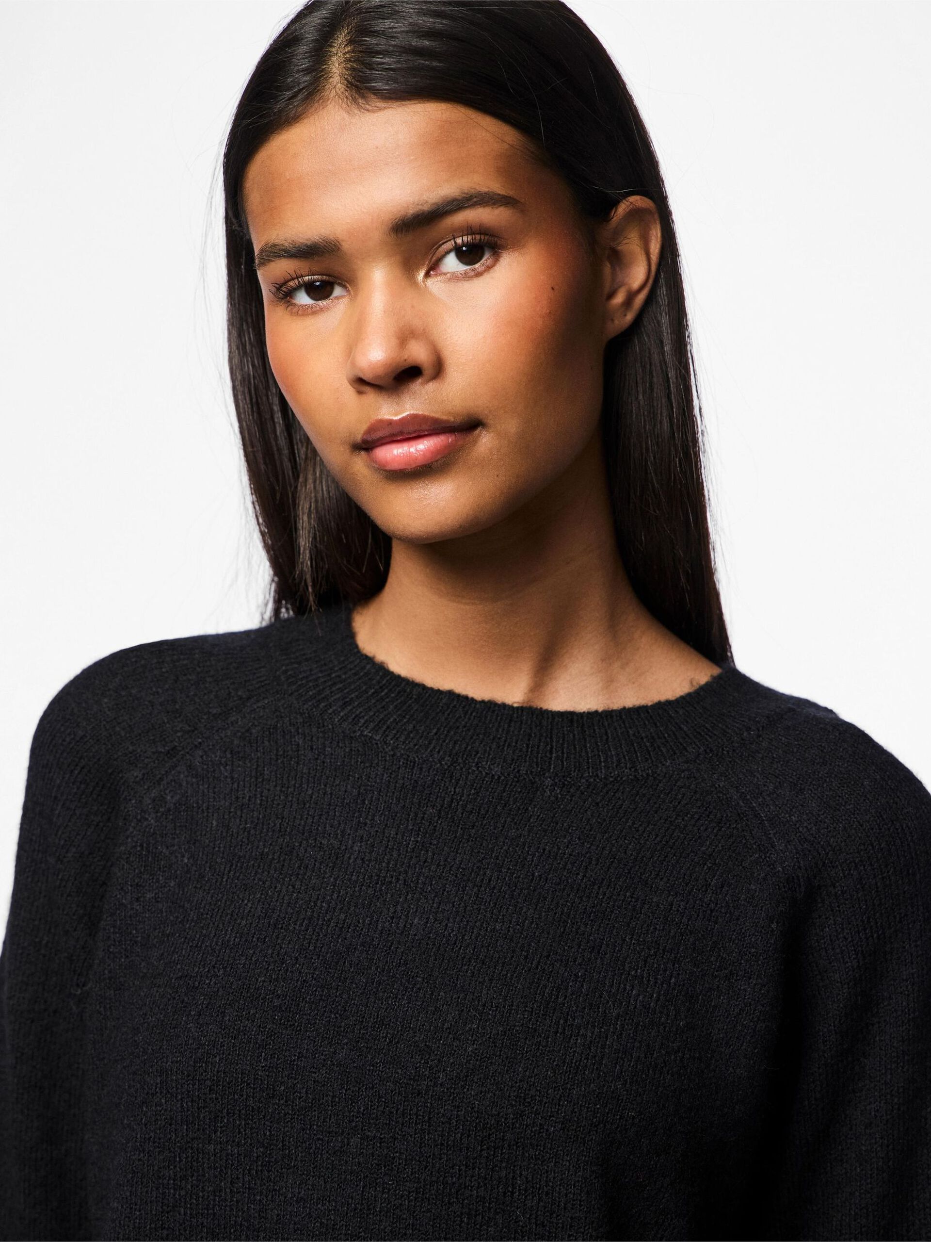 Carousel image - PCJULIANA STRIKKET PULLOVER, Black | 4
