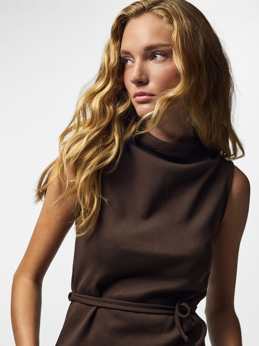 Carousel image 6 PCOLIVE H&Oslash;J HALS TANKTOP, Hot Fudge