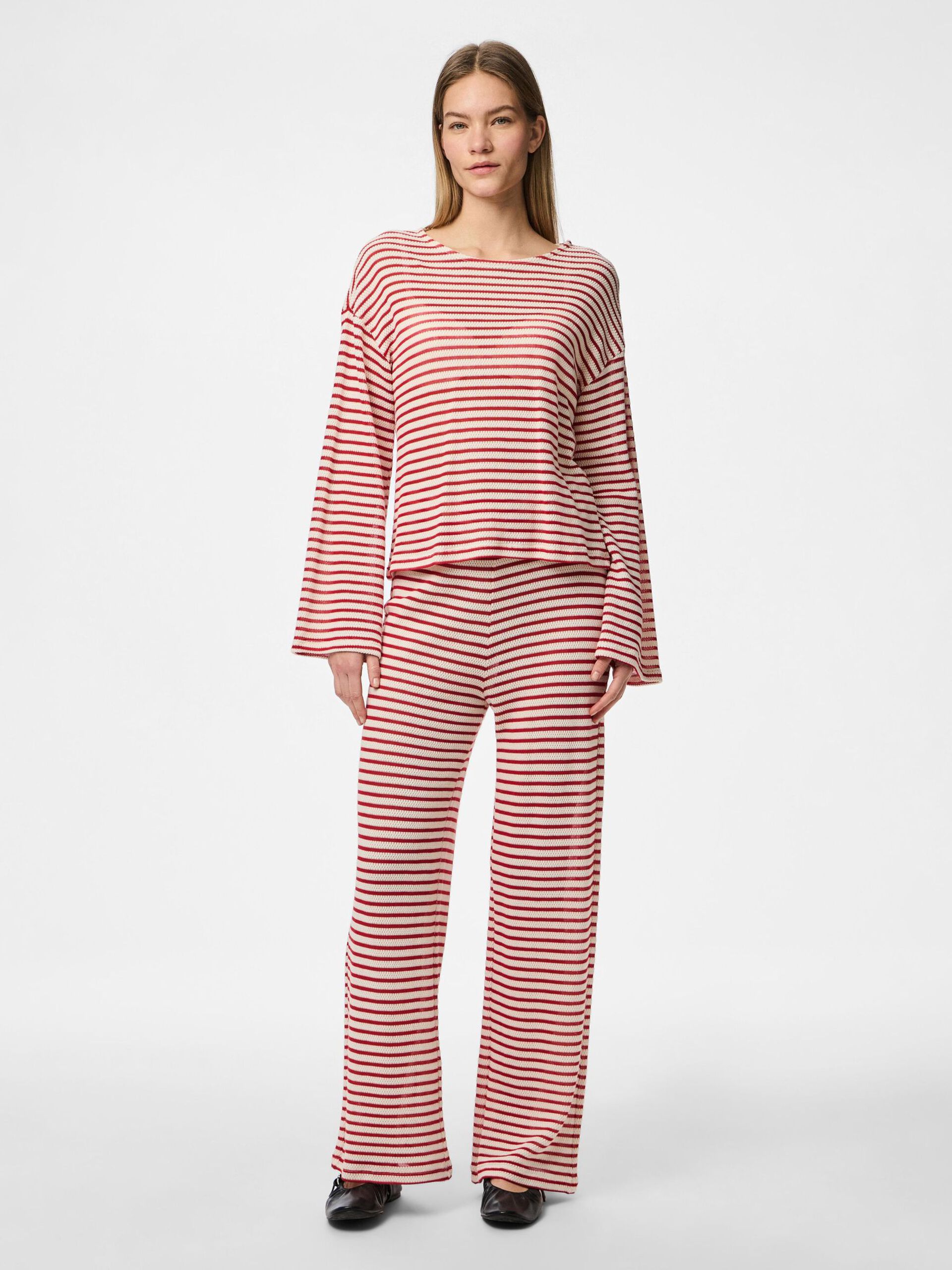 Carousel image - PCMANILLA HW WIDE LEG BROEK, Cloud Dancer | 5