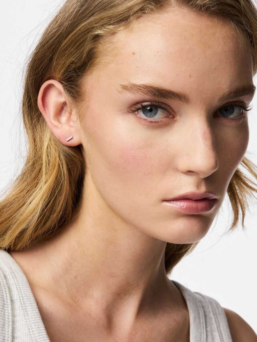 Product carousel image - PCDANNIELA OORBELLEN, Silver Colour | 2