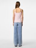 Product image thumbnail - PCMAY RIBBED STRAP TOP, Pink-A-Boo | 2